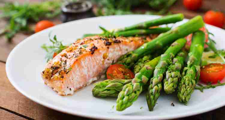 Grilled Salmon with Asparagus