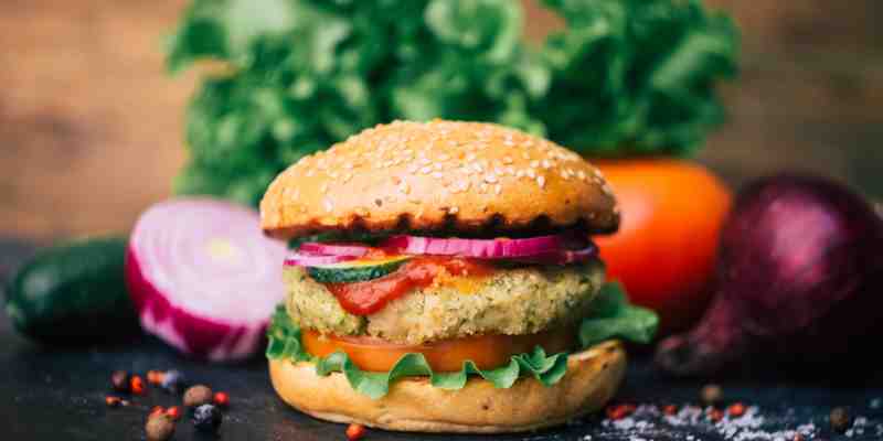 High-Protein Veggie Burger