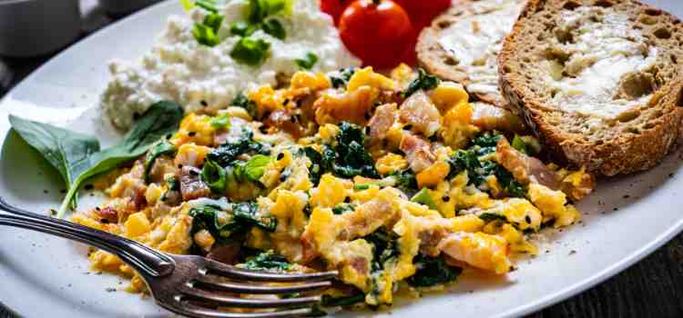 Microwave Egg Scramble with Veggies
